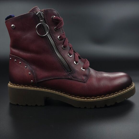 PIKOLINOS Vicar lace-up ankle boots Studded Moto Biker Indie Grunge Boho 90s Y2k - Picture 3 of 9